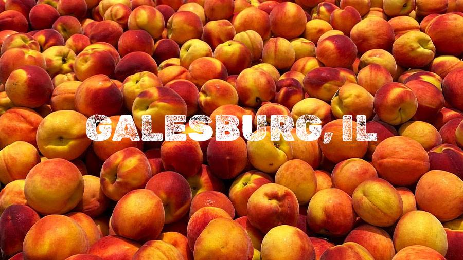 Flamm Peach Tour stop location Galesburg, IL