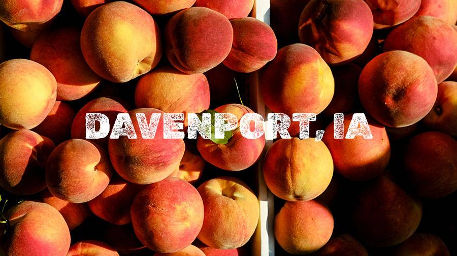 Flamm Peach Tour stop location Davenport, IA